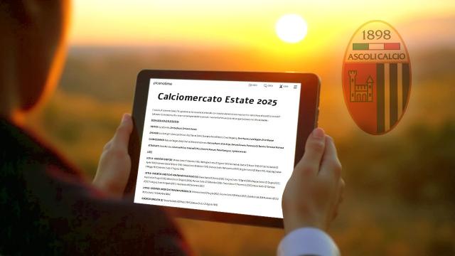 Ascoli Calcio, il tabellone del calciomercato estivo 2025 con i movimenti in entrata ed uscita