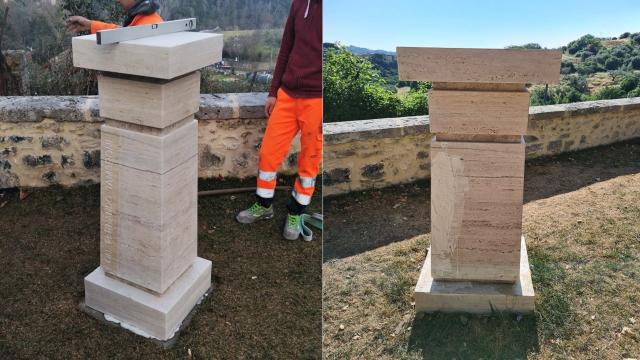 Deturpato e vandalizzato basamento per il busto di Fernando Tambroni. Fioravanti: “Gesto incivile”