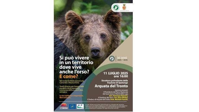 A Spelonga di Arquata convegno sulla convivenza tra uomo e orso organizzato dal Parco Gran Sasso Monti della Laga