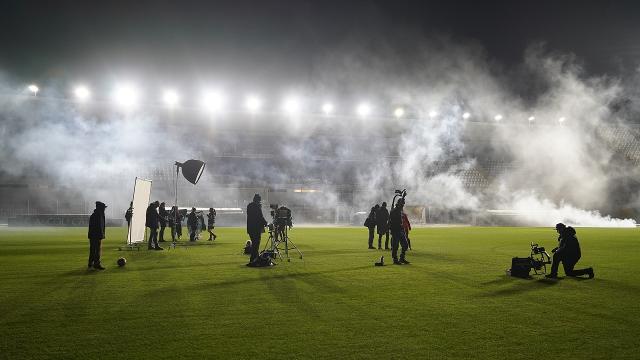 Pantofola d'Oro e Piceni Art For Job, allo stadio “Del Duca” girato un nuovo spot pubblicitario