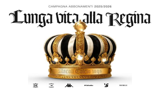 Ascoli Calcio, al via la campagna abbonamenti per la stagione 2025/2026. ''Lunga vita alla Regina!''
