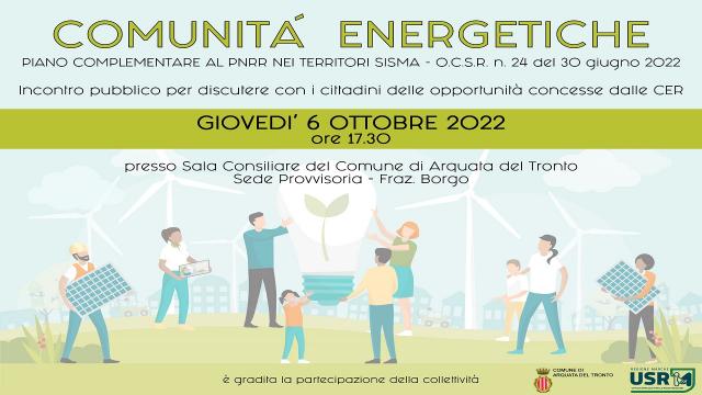Fonti rinnovabili: ad Arquata assemblea pubblica per la creazione di una 'comunità energetica'