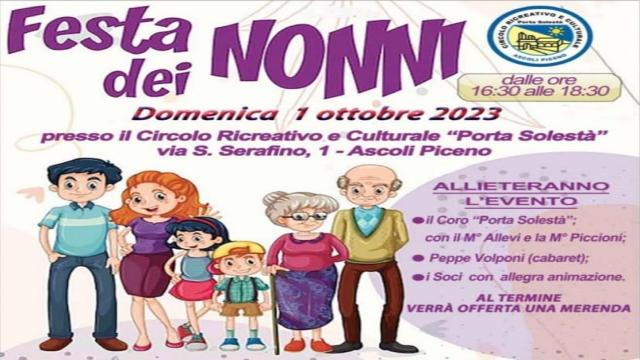 Ascoli Piceno, torna l'imperdibile appuntamento con la 'Festa dei Nonni' del Circolo ricreativo-culturale Porta Solestà