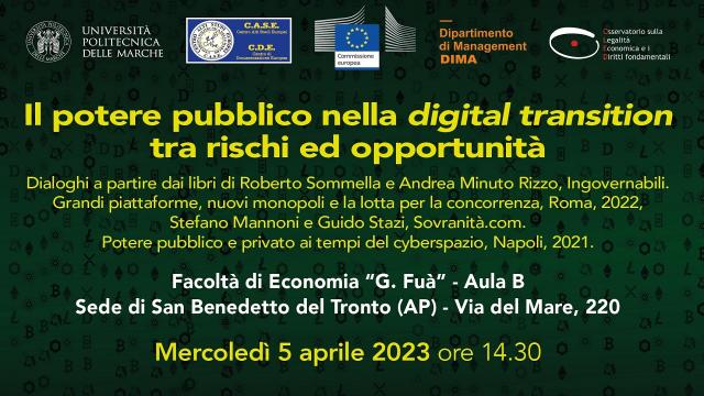 San Benedetto, convegno ''Il potere pubblico nella digital transition tra rischi ed opportunità''