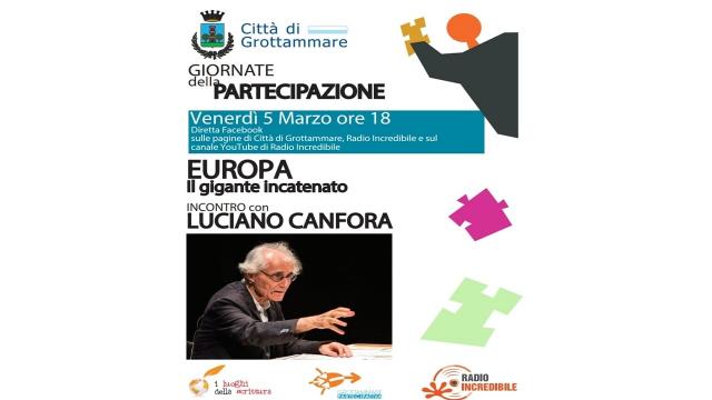 Grottammare: Giornate della partecipazione, il futuro dell’Europa secondo Canfora