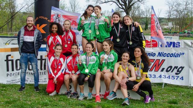 Cross, Atletica Avis Macerata e Sef Stamura Ancona conquistano i titoli regionali assoluti nella 4x2 chilometri di corsa
