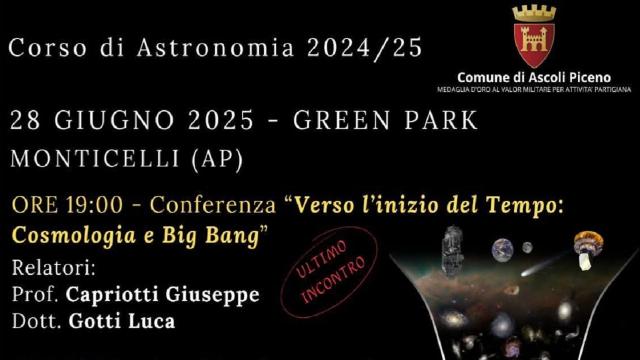 Al Green Park di Monticelli il nuovo appuntamento del corso di astronomia organizzato dall'associazione Ascoli+