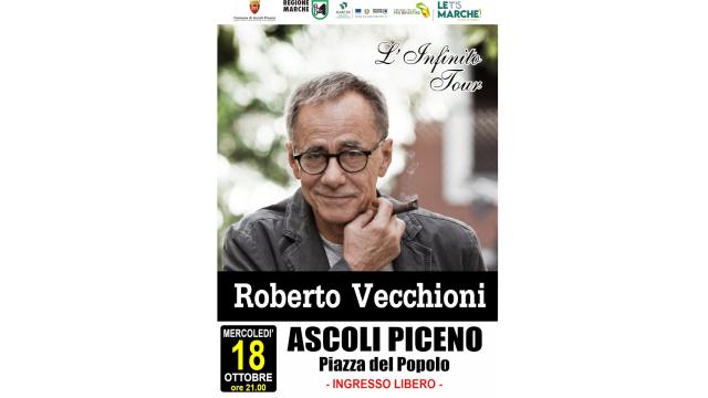 Roberto Vecchioni ad Ascoli Piceno in concerto a ingresso gratuito con 'L'infinito Tour' 