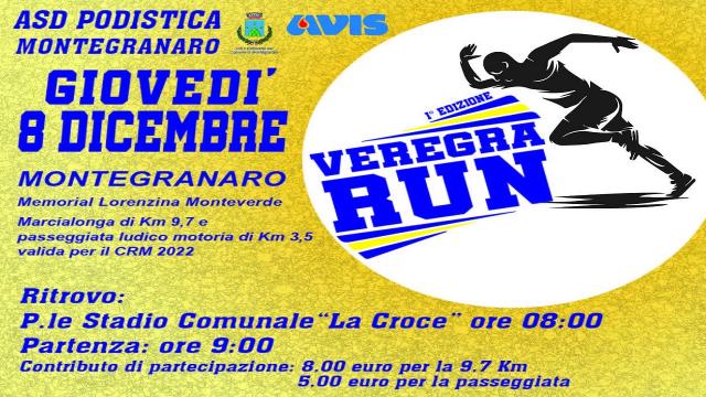 Immacolata Concezione a ritmo di corsa a Montegranaro con la prima edizione della Veregra Run