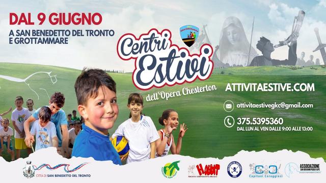San Benedetto e Grottammare, i Centri Estivi dell’Opera Chesterton sono ripartiti a pieno ritmo