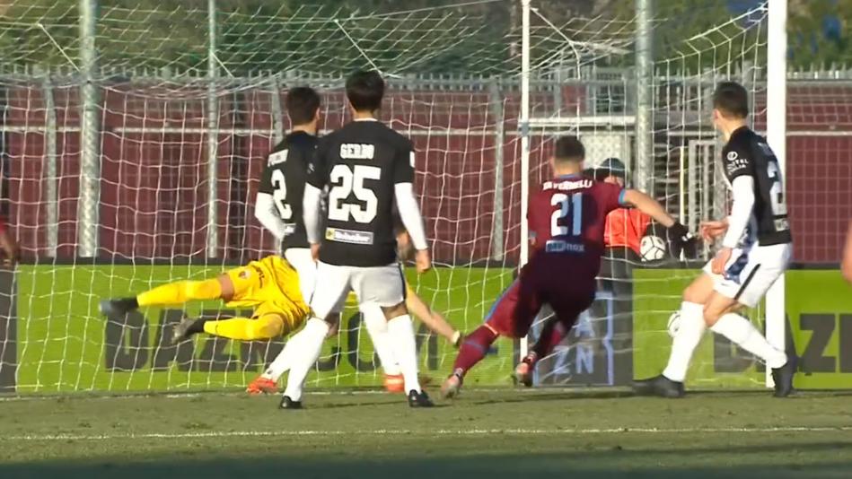 Cittadella-Ascoli 1-0, Tavernelli nel finale beffa i bianconeri. Primo ko per Sottil