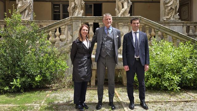 Potenza Picena, ministro della Cultura Giuli in visita a Villa Buonaccorsi. Acquaroli: “Si avvia programma di recupero”