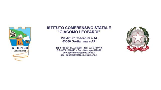 Grottammare, c'è tempo fino al 25 Gennaio per iscrizioni all'Istituto Comprensivo ''Leopardi''