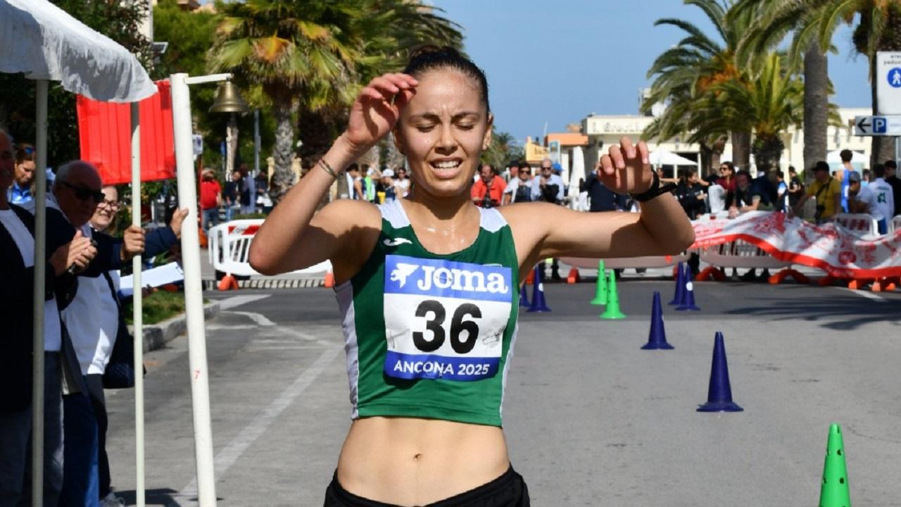 Tricolori Under 18 di marcia a Grottammare, bronzo per Giulia Ferri dell'Asa Ascoli Piceno