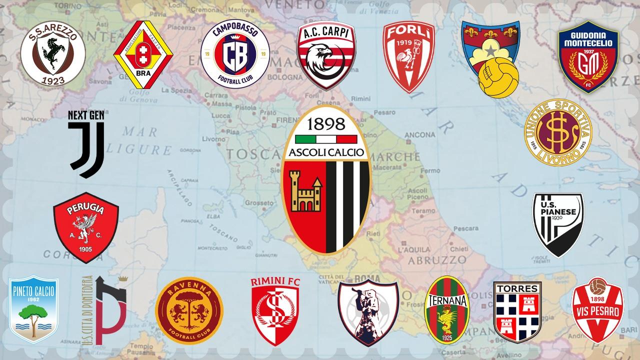 Ascoli Calcio, bianconeri ufficialmente inseriti nel girone B di Serie C. Torna il derby con la Sambenedettese