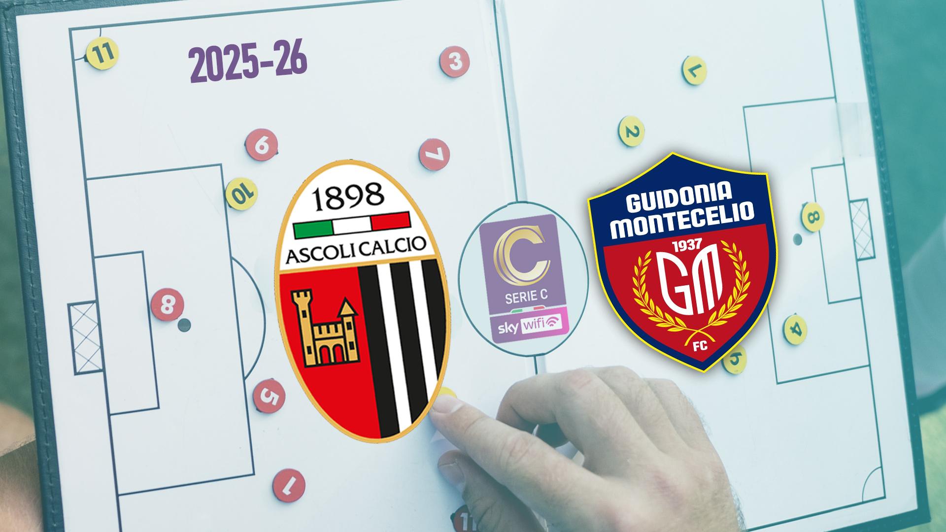 Ascoli-Guidonia, probabili formazioni della sfida serale tra Tomei e Ginestra