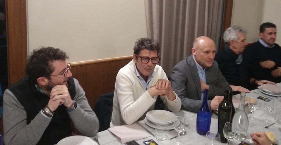 Ascoli Calcio, Passeri a cena con le istituzioni ed i tifosi dell'entroterra a 