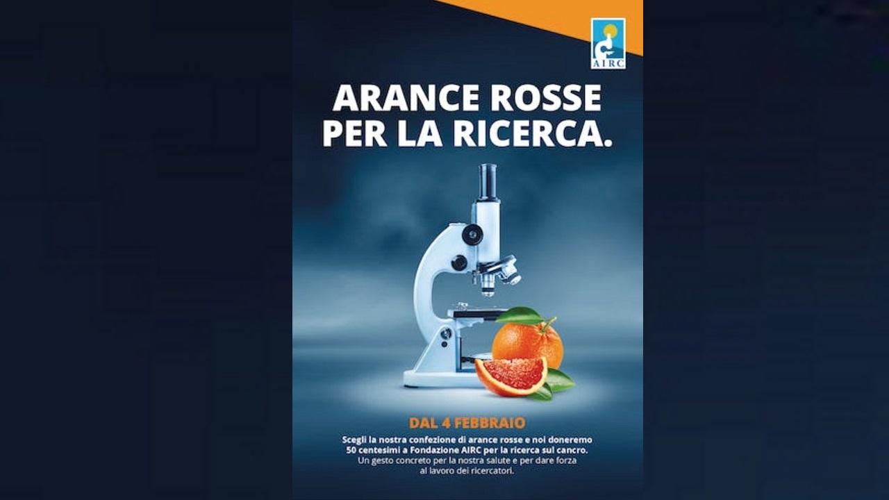 Magazzini Gabrielli, ''Le Arance rosse per la Ricerca'' a sostegno della Fondazione Airc