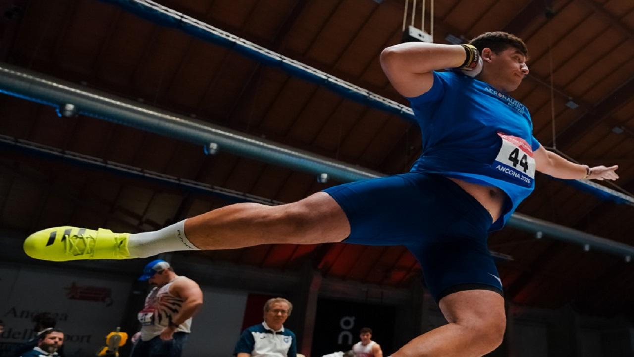 Atletica leggera, misura solida di Fabbri nel peso agli Assoluti indoor ad Ancona
