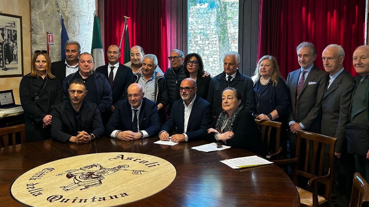 Quintana Ascoli Piceno, firmata la convenzione con la Fondazione Simona Orlini Onlus. Il presidente Massetti: ''Un progetto sulla formazione dei ragazzi''