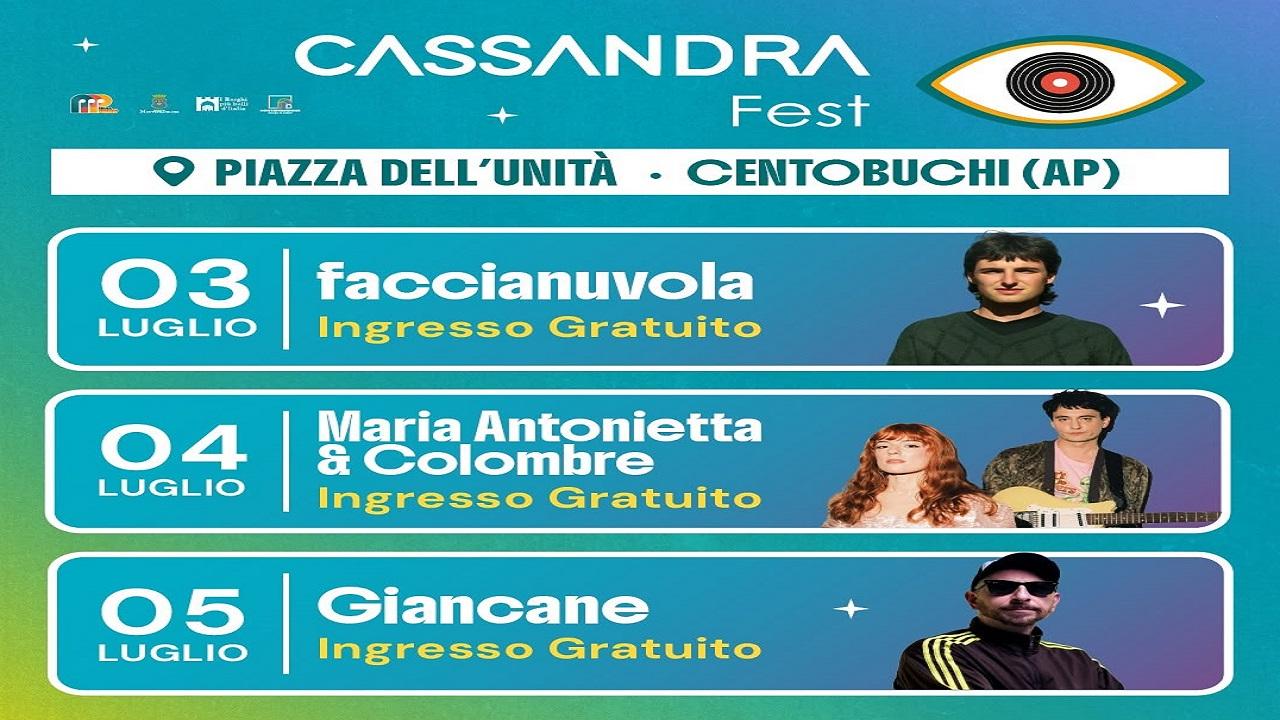 Monteprandone: Centobuchi, appuntamento con il Cassandra Fest