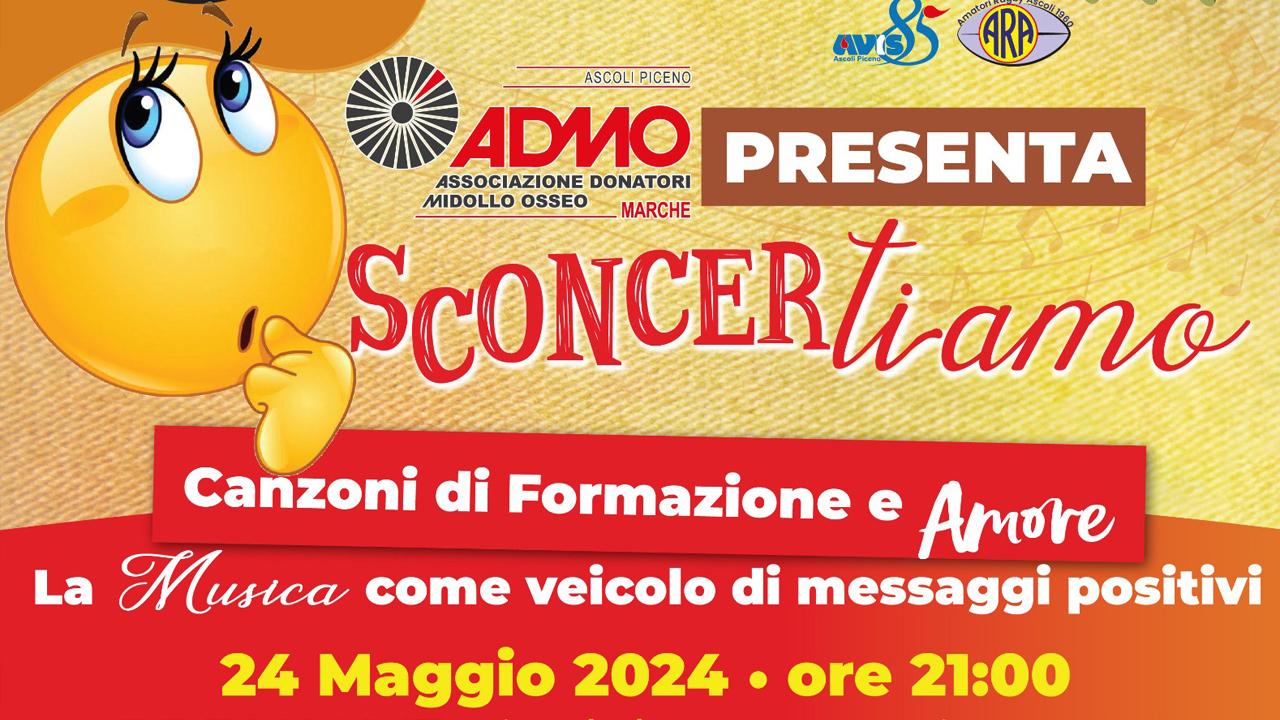 'Sconcertiamo': al Break Live di Ascoli Piceno ADMO, AVIS e tanta musica per promuovere la donazione di midollo osseo 