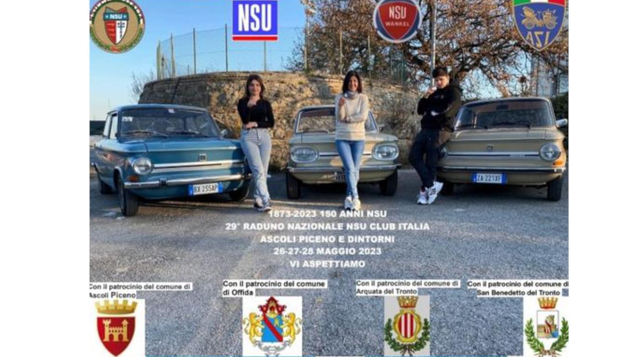 Raduno NSU Club Italia fa tappa ad Ascoli, Arquata, Offida e San Benedetto 