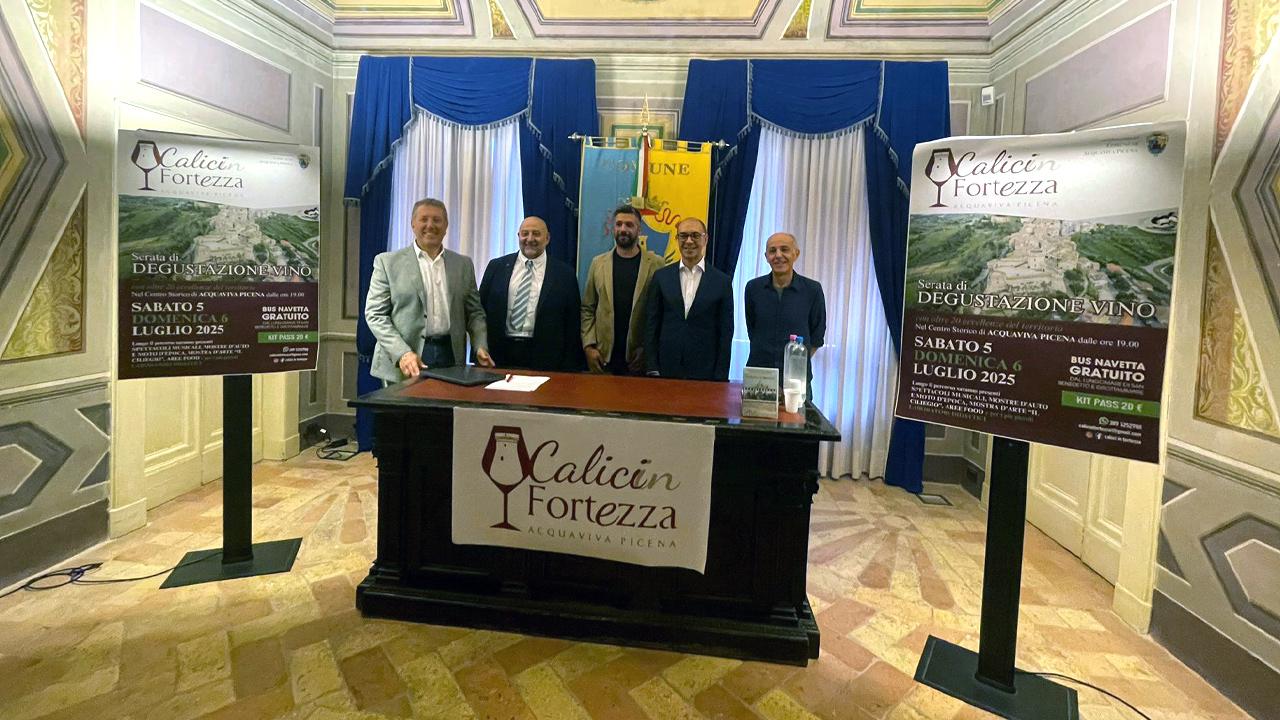 Acquaviva Picena, presentata la II edizione dell'evento enogastronomico-culturale 'Calici in Fortezza'  
