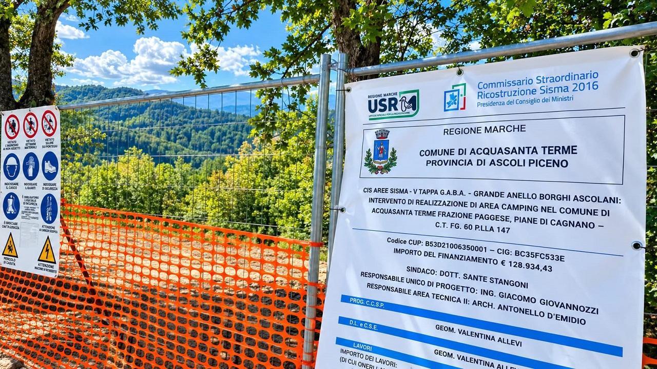 Acquasanta: nella città termale arriverà la prima area camping del territorio