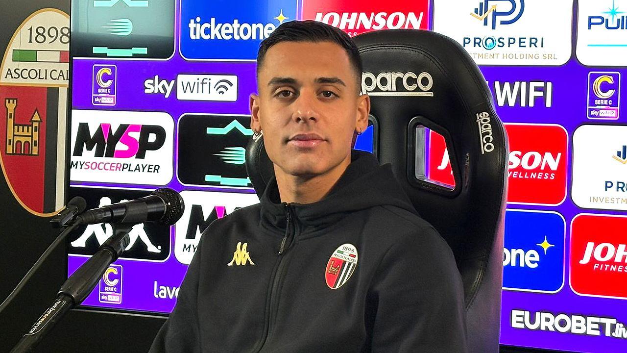 Ascoli Calcio, terza ammonizione per Rizzo Pinna. Perugia senza il centravanti Montevago