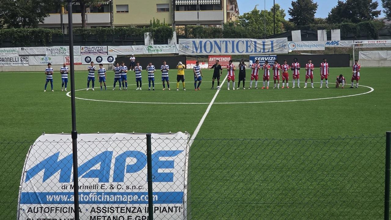 Prima Categoria girone D, il Monticelli passa in vantaggio a Grottammare ma poi perde 2-1