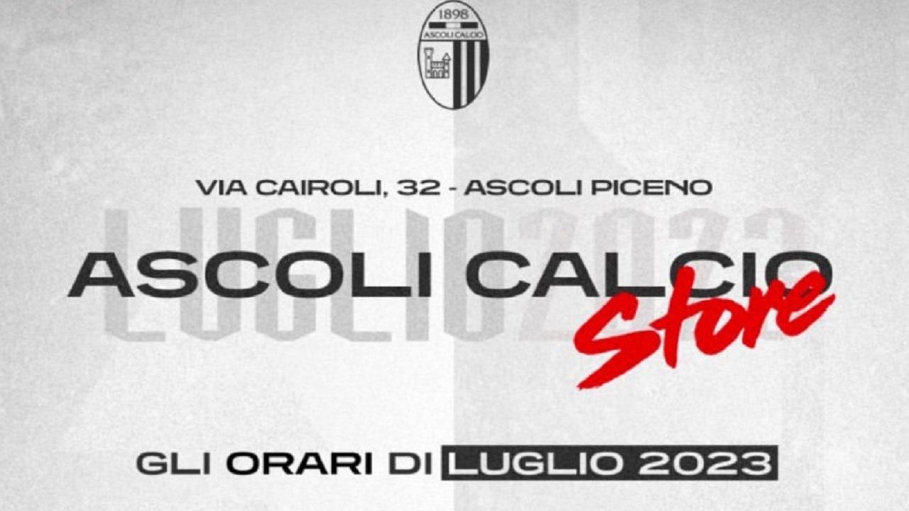 Ascoli Calcio store ufficiale aperto per tutto il mese di Luglio date ed orari picenotime IT