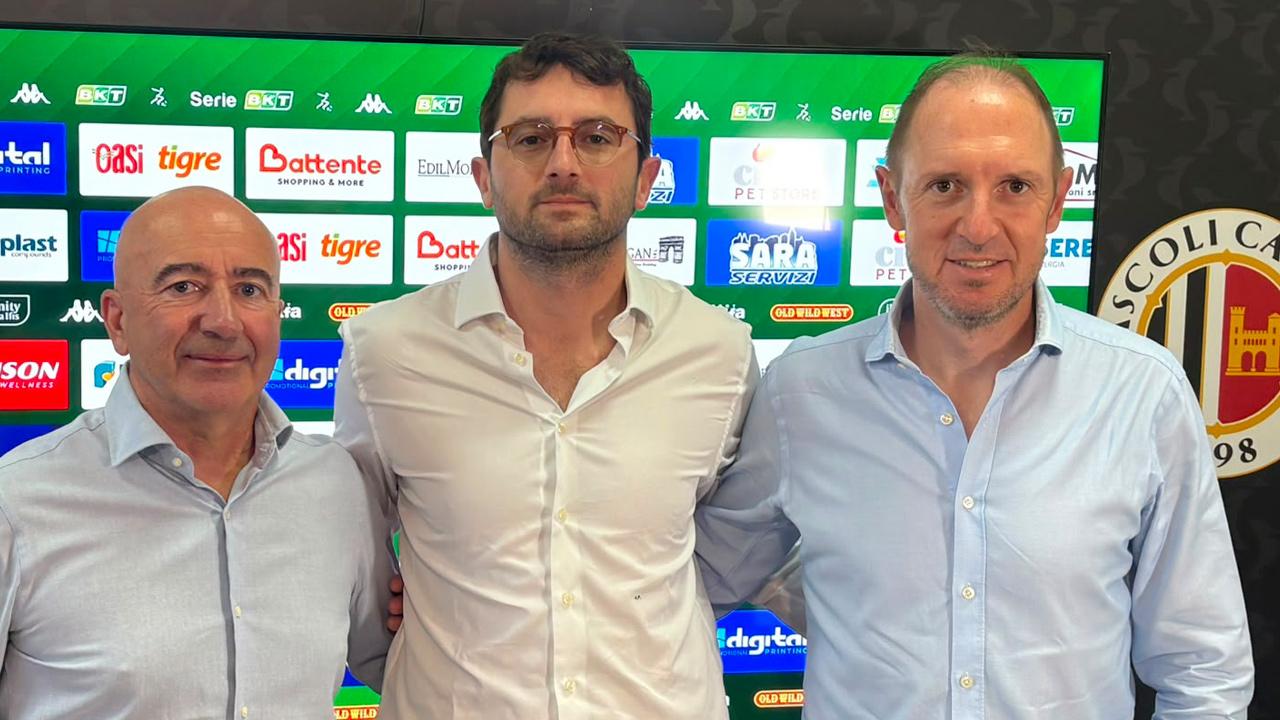 Ascoli Calcio: conferenza stampa di presentazione del nuovo settore giovanile con Passeri, Corazza e Biavati