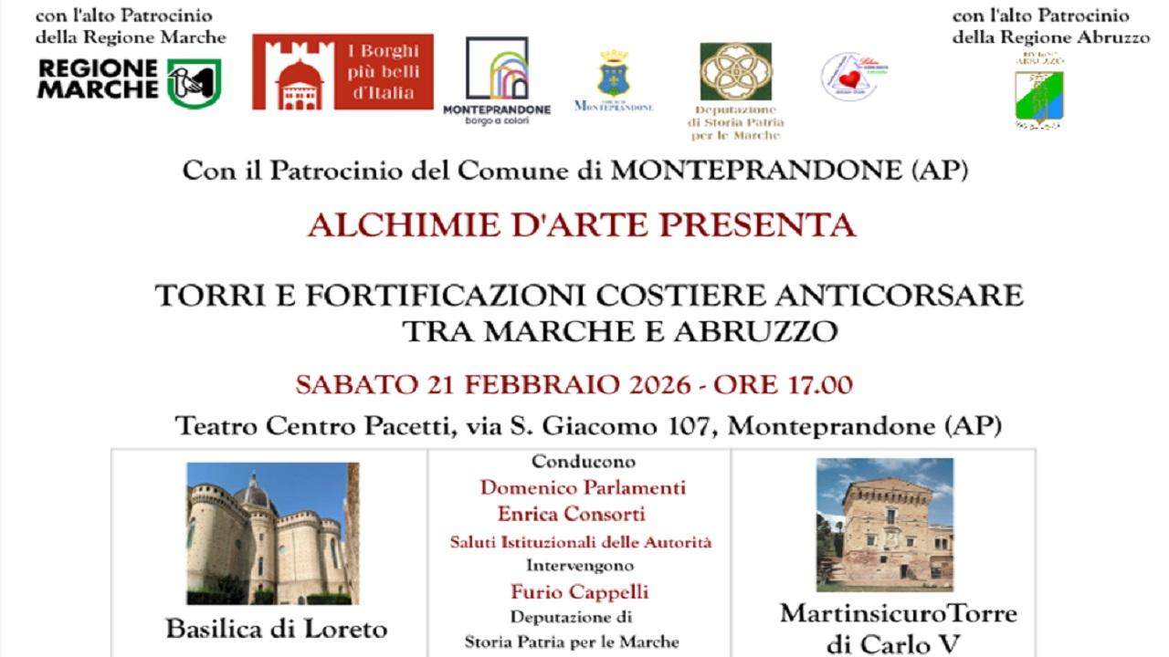 Centobuchi, convegno “Torri e fortificazioni costiere e anticorsare tra Marche e Abruzzo” al Centro Pacetti