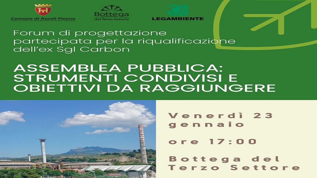Ascoli Piceno, Bottega del Terzo Settore: assemblea per la riqualificazione dell’ex Sgl Carbon