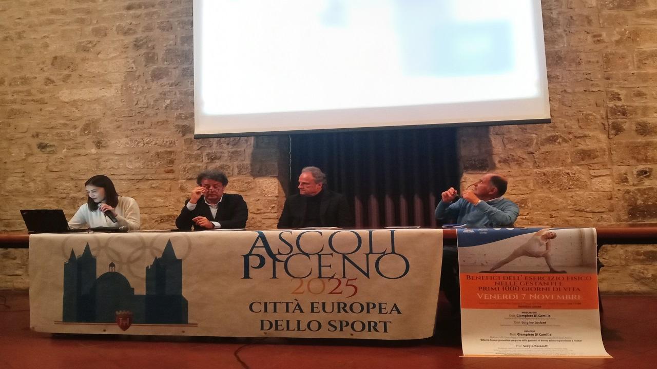 Ascoli, 'I benefici dell'esercizio fisico nelle gestanti'. A Palazzo dei Capitani un evento dedicato ai neo e prossimi genitori