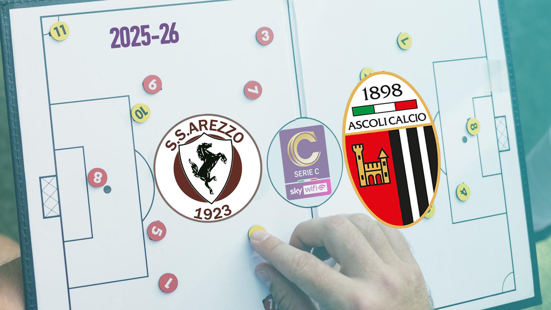 Arezzo-Ascoli, probabili formazioni del big match tra amaranto e bianconeri