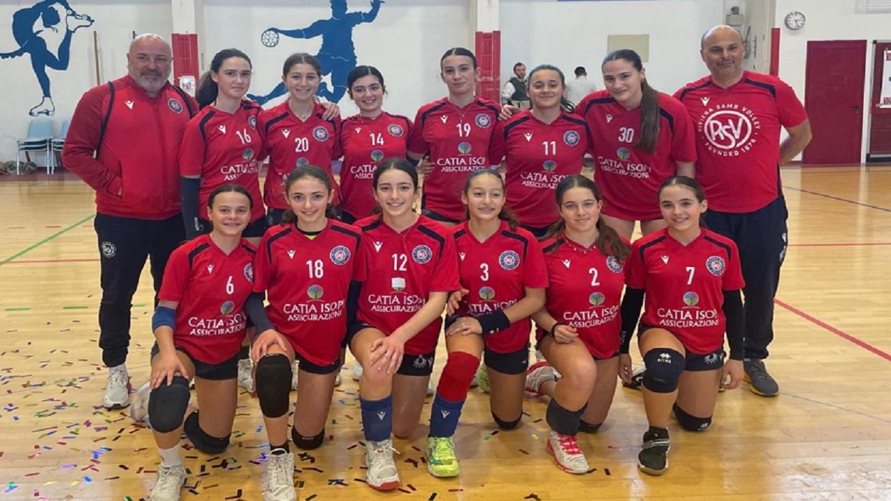 L’Easter Volley si colora di rossoblu, alla Riviera Samb Volley Catia Isopi Assicurazioni il titolo Under 13