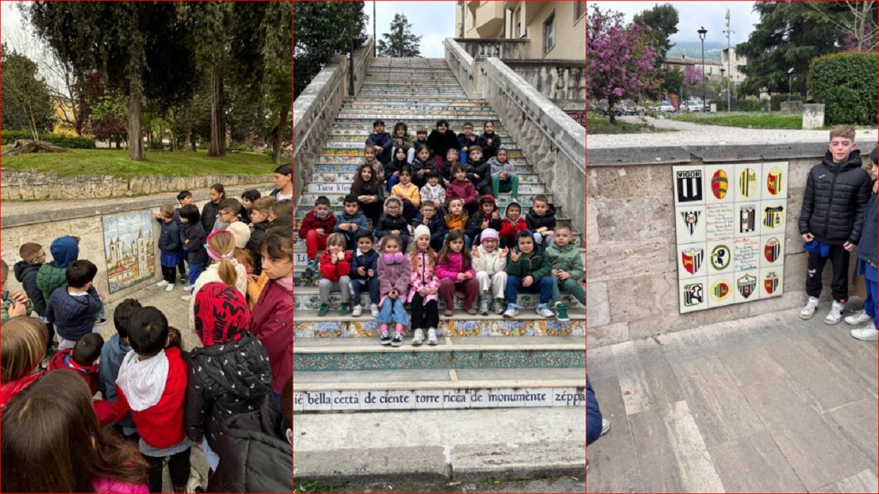 Ascoli Piceno, oltre 100 bambini visitano le ceramiche di Corso Vittorio Emanuele per il “Progetto continuità