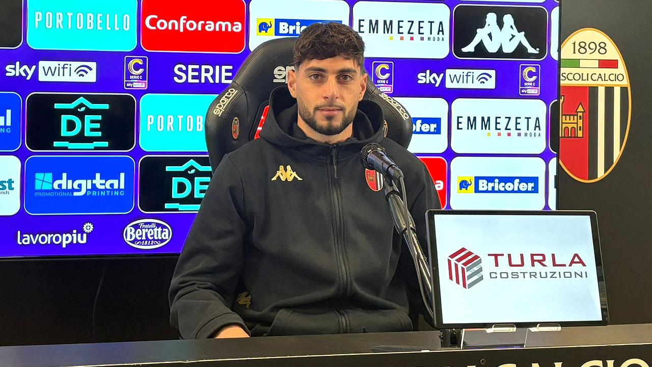 Ascoli Calcio, Alagna: “Mi sto togliendo delle soddisfazioni, con Tavernelli sarà un bel duello. Arezzo grande squadra ma giochiamo per vincere” 