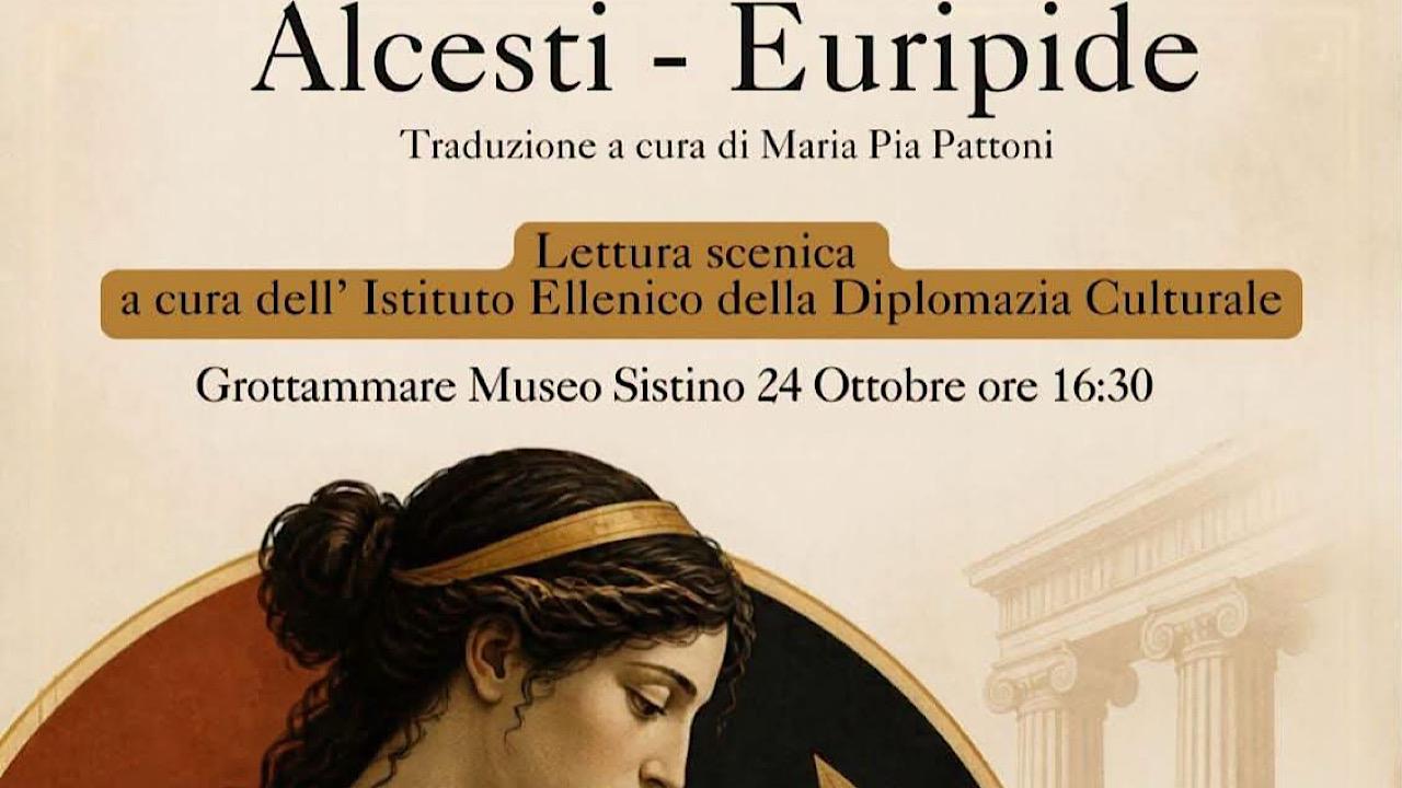 La grande tragedia greca rivive al Museo Sistino di Grottammare: in scena l'“Alcesti” di Euripide