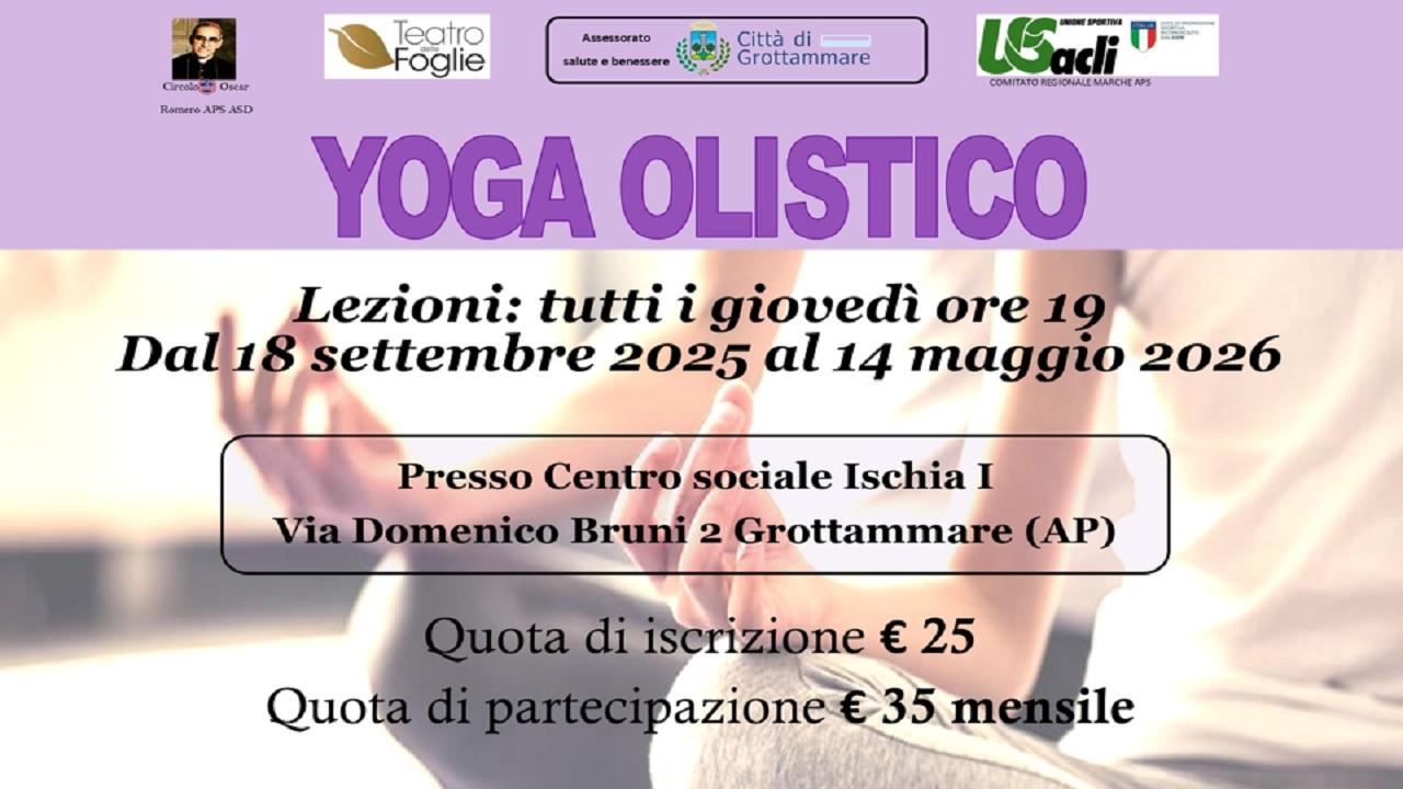 Yoga olistico protagonista a Grottammare: uno strumento di contrasto allo stress