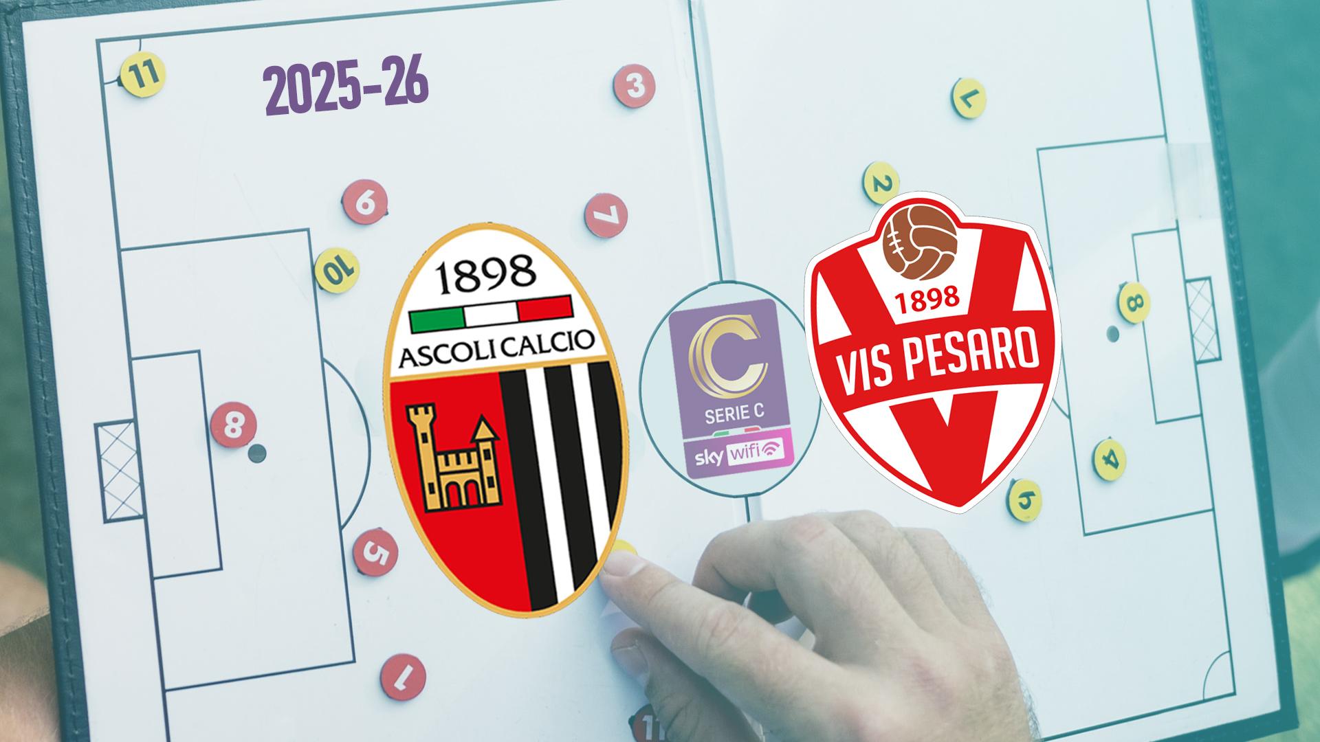 Ascoli-Vis Pesaro, probabili formazioni della sfida marchigiana tra bianconeri e biancorossi