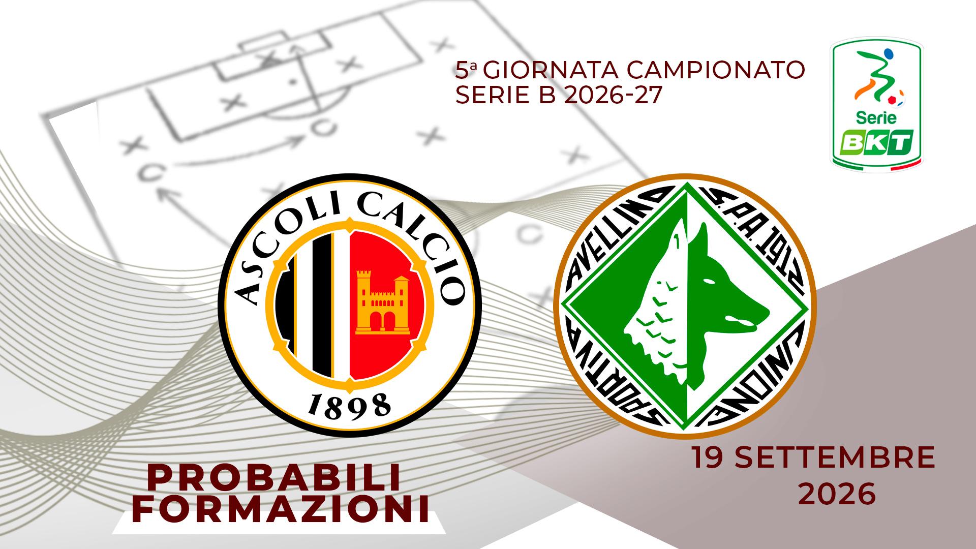Ascoli-Avellino, probabili formazioni della sfida tra Picchio e Lupi