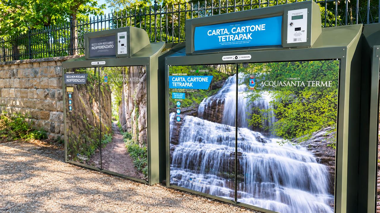 Acquasanta Terme, attivati i cassonetti smart per i rifiuti. Strumento aggiuntivo per potenziare servizio ordinario di raccolta differenziata
