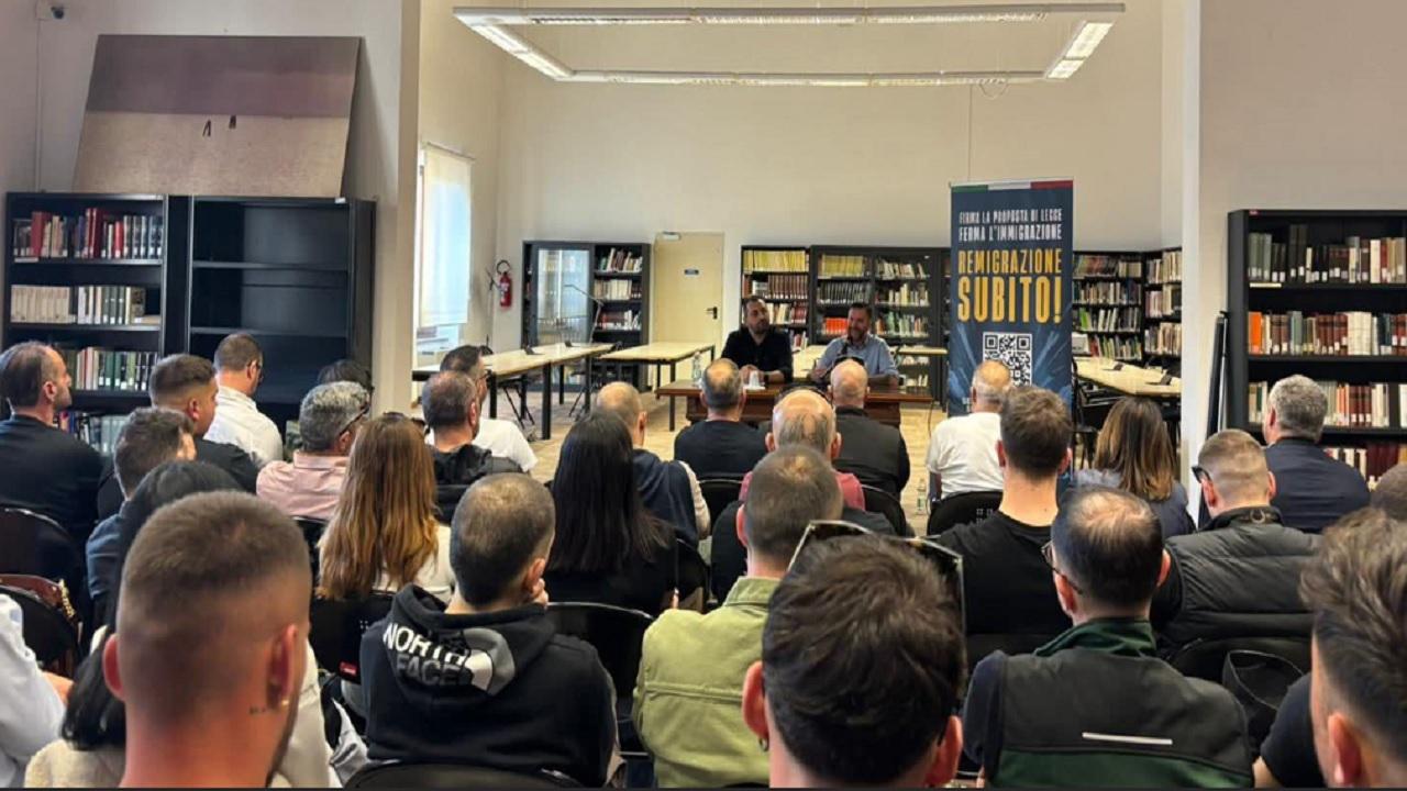 Remigrazione ad Ascoli Piceno, sala gremita al Polo di Sant'Agostino per la presentazione della proposta di legge