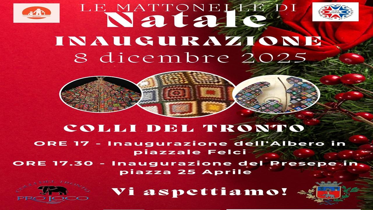 Colli del Tronto, l’8 Dicembre si accende l’albero all’uncinetto