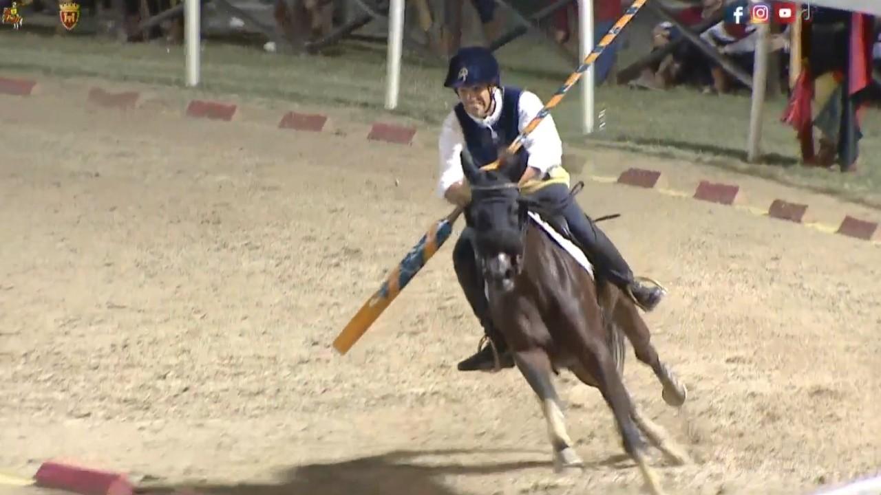 Quintana Ascoli Piceno Luglio 2026, Innocenzi è leggenda: il cavaliere gialloblù vince il 21° Palio ed eguaglia il record di 5 vittorie consecutive di Capriotti