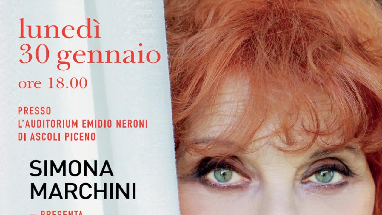 Ascoli Piceno: Simona Marchini presenta autobiografia 'Corpo estraneo. La mia vita, tra arte, musica e teatro'