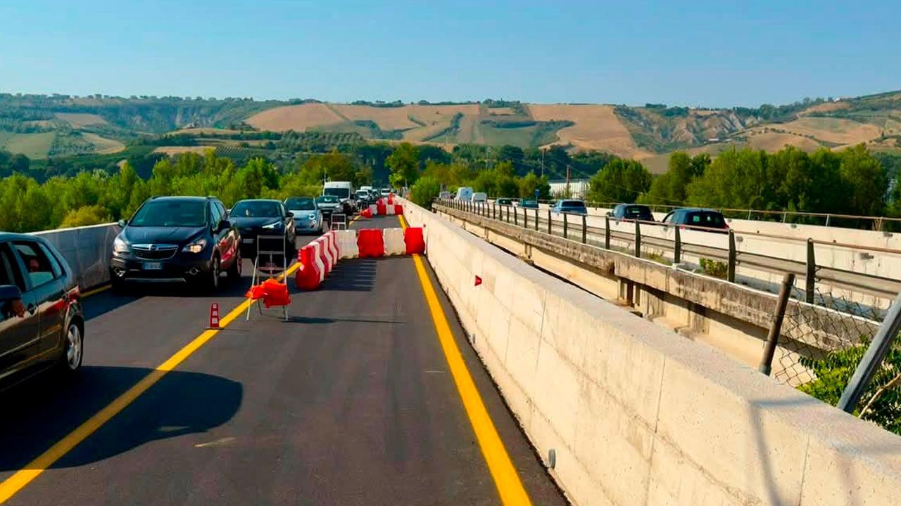 Riapre il Ponte Ancaranese: ripristinato doppio senso di marcia. Castelli: ''Prosegue lavoro verso nuova infrastruttura moderna''